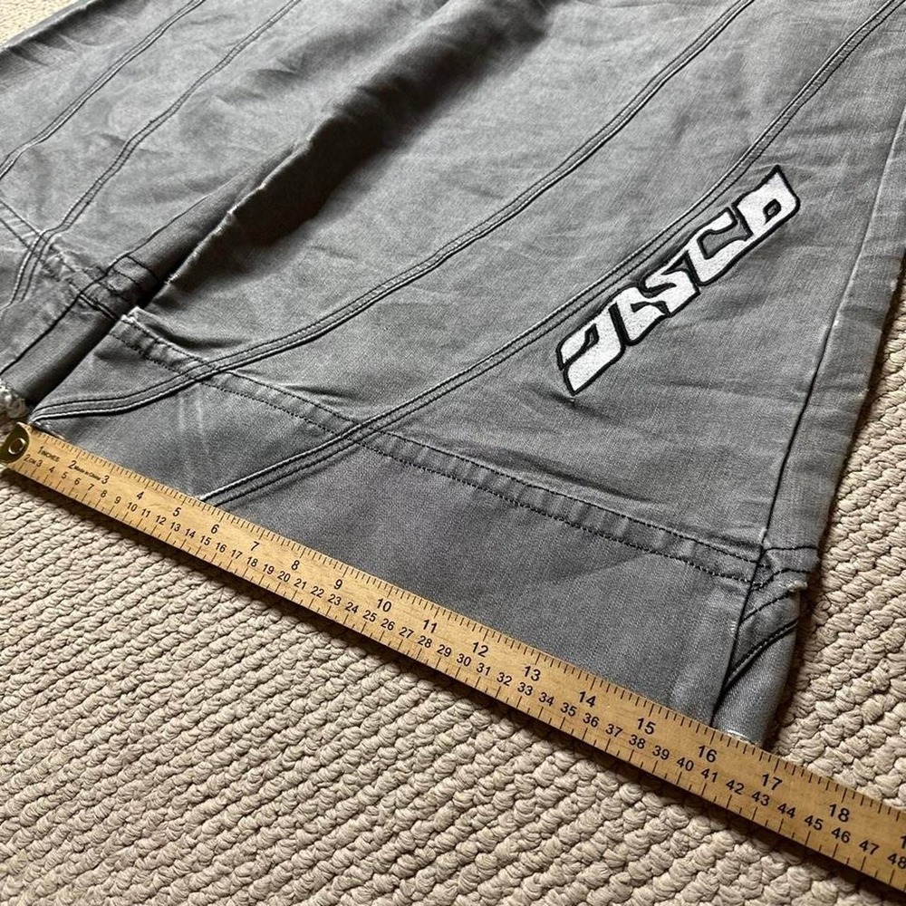 Y2K Vintage 90s skater grunge Baggy Wide leg Rave reflective Rare JNCO jeans - Picture 7 of 8